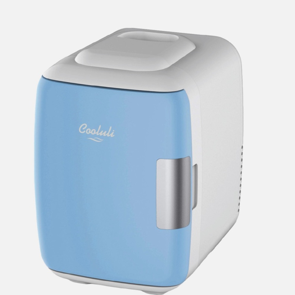 Cooluli Mini Skincare/Cosmetics Fridge in Blue